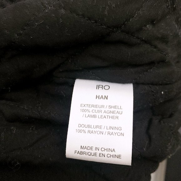 IRO Han Lamb Leather Jacket - Picture 9 of 11